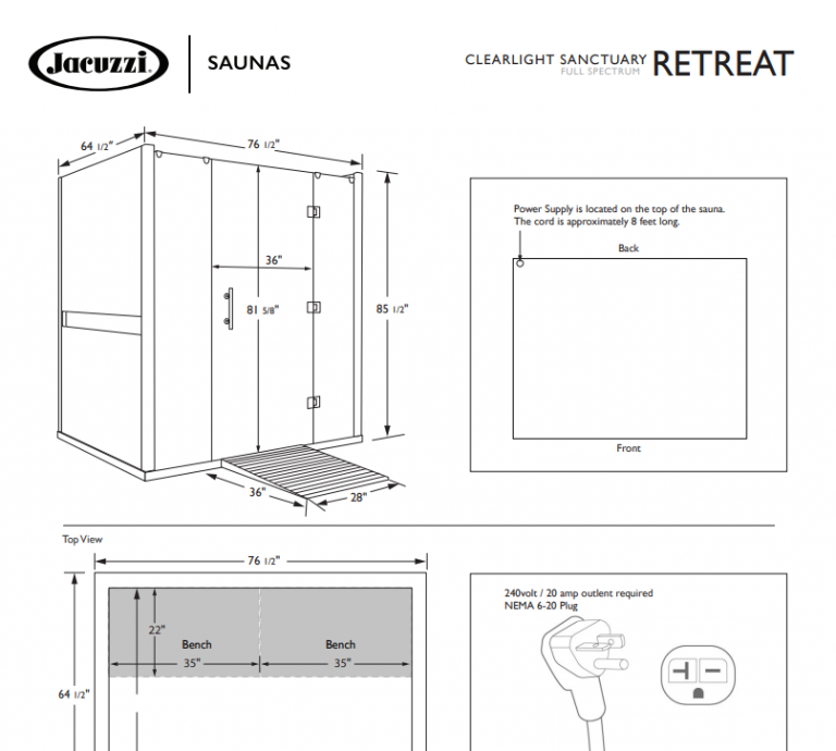 Schematic Sheets Clearlight Infrared Saunas