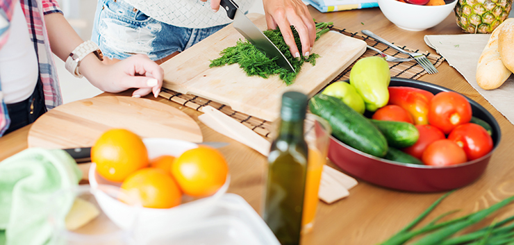 Gorgeous young Women preparing dinner in a kitchen concept cooking, culinary, healthy lifestyle